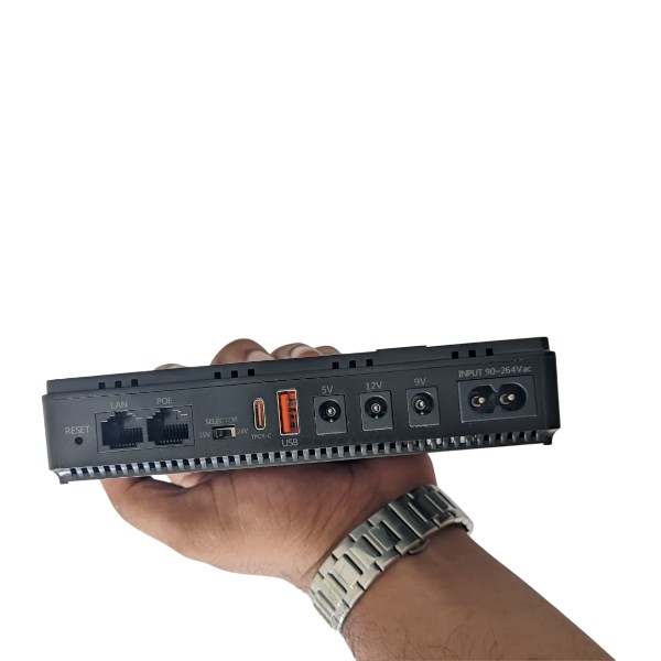 JIMOX JM-01 Multi-Output Mini UPS for Router & ONU (10400mAh, Fast Charging)