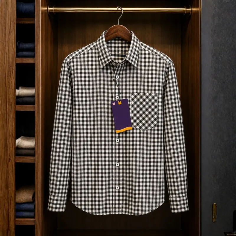 Men's Oxford Cotton Formal Check Shirt, Sizes M to XXL