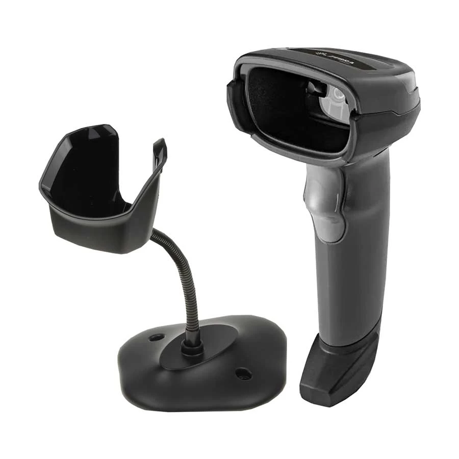Zebra DS2208 Corded 1D/2D Handheld Image Barcode Scanner with Stand