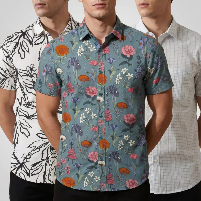 Premium Formal Half Sleeve Printed Shirt