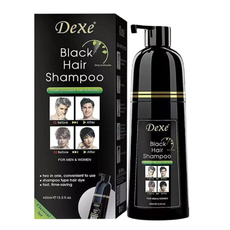 Dexe Black Hair Shampoo For Men & Women 400ml (UK)