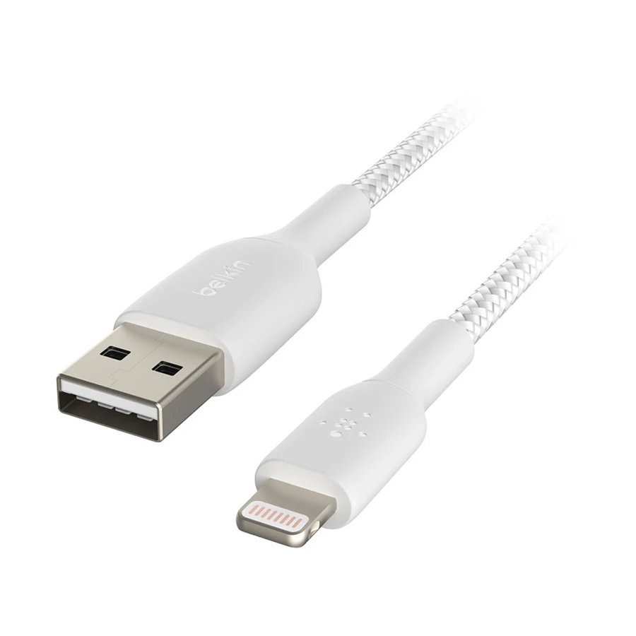 Belkin CAA002bt2MWH USB-A to Lightning 2 Meter White Braided Cable