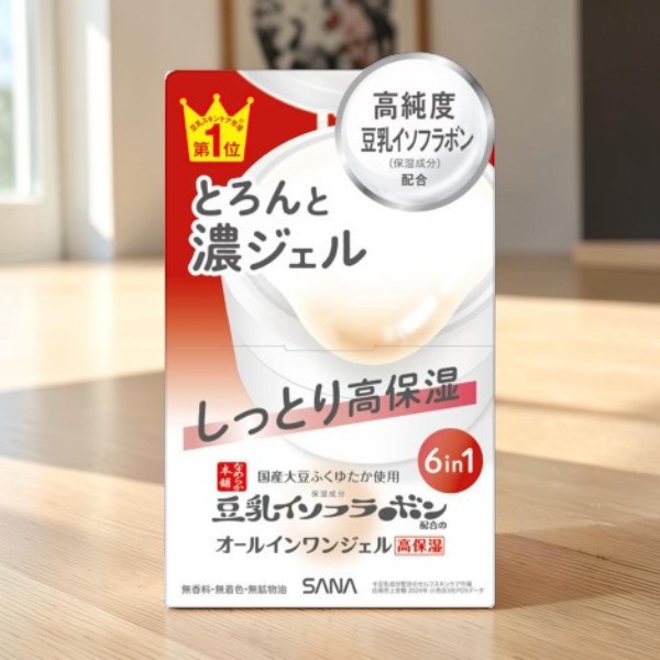 Sana Nameraka Honpo 6In1 Extra Moist Gel Cream 100g (Japan )