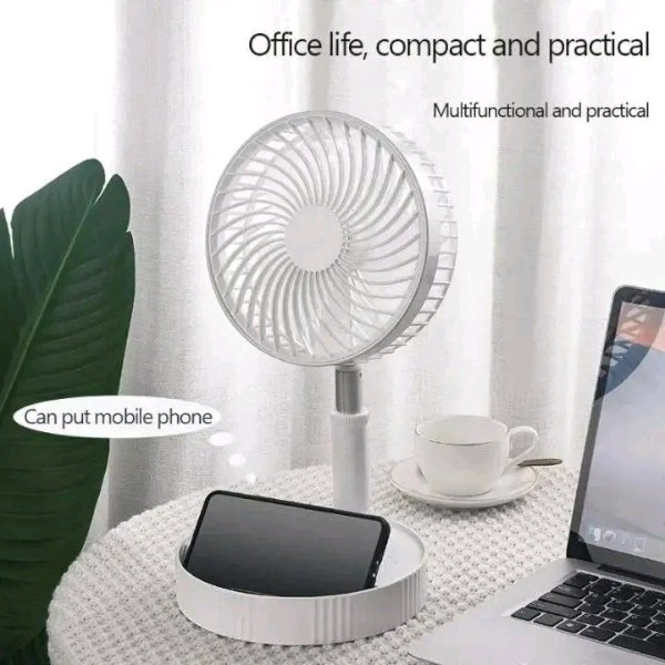 Retractable Rechargeable Table Fan