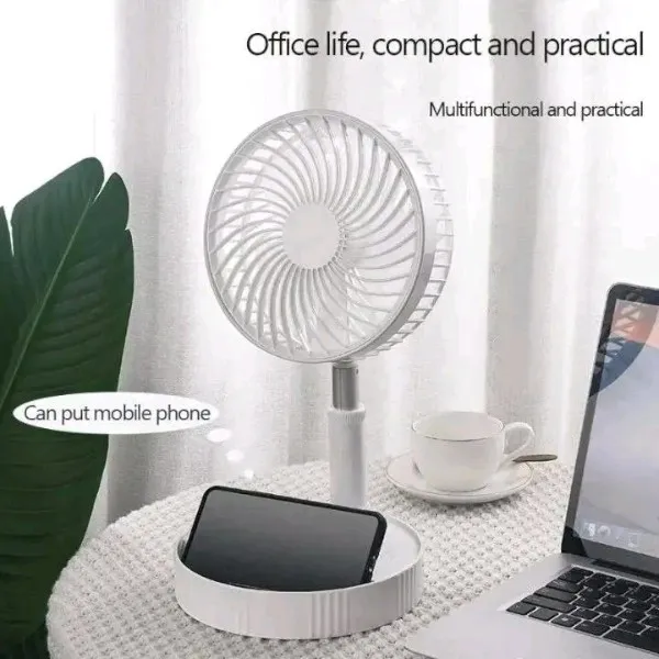 Retractable Rechargeable Table Fan