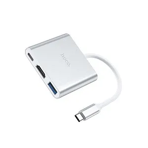 Hoco HB14 3 in 1 Type C Hub Adapter