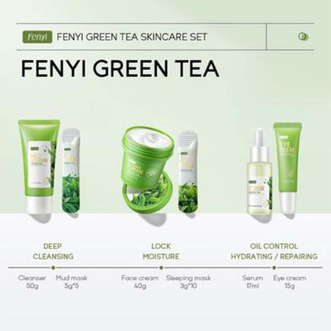 Fenyi Green Tea Skincare Set - 6 Pcs (China)