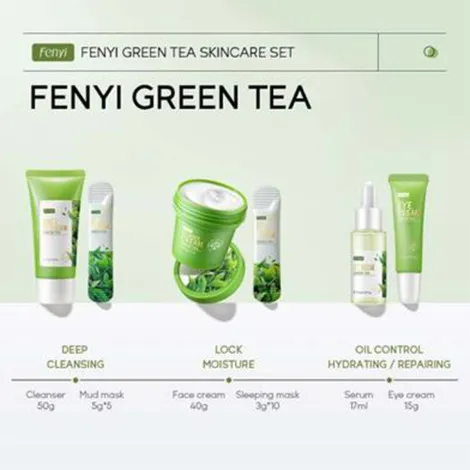 Fenyi Green Tea Skincare Set - 6 Pcs (China)