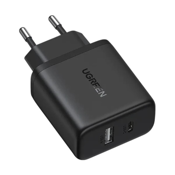 Ugreen X227 USB & USB-C 20W Black Charger