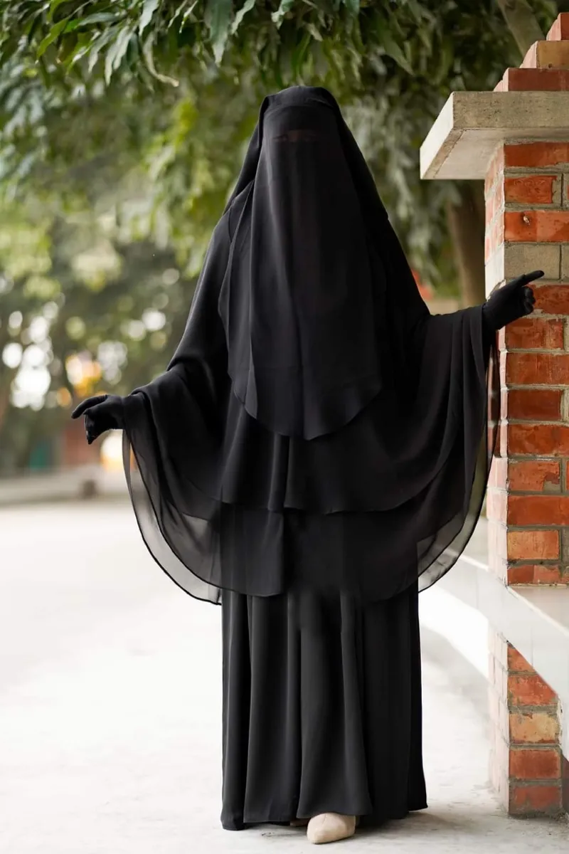 Muttaki Borka Set, Three Parts with Hijab and Niqab