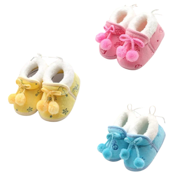 New Born Soft Keep Warm Snow Shoes (0-15) Months