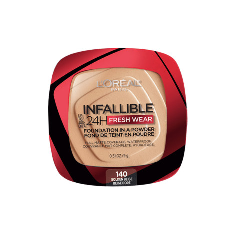 L'Oreal Infallible Fresh Wear Foundation in a Powder - 140 Golden Beige (USA)