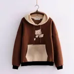Women's Brushed Cotton Fleece Hoodie, DTF Print, 300 GSM, 2 Colours