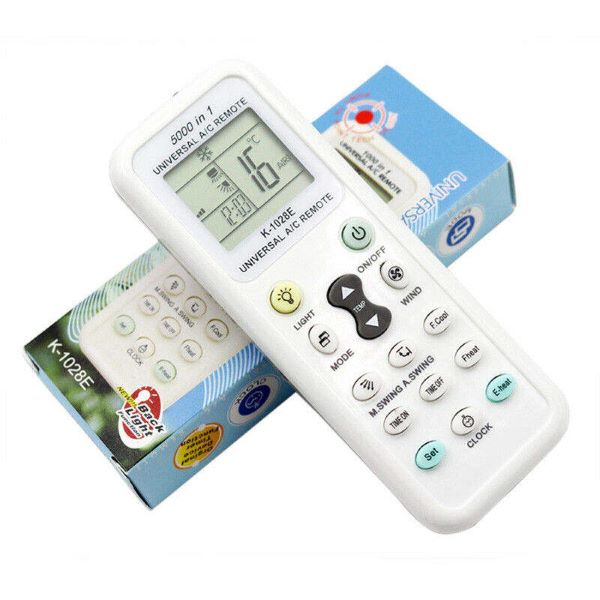 Universal AC Remote- Digital LED 1000-in-1 (Suitable for most Air Conditioner Brands)