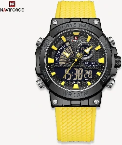 Naviforce 9219 Dual Strap Men’s Watch – Yellow