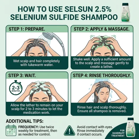 Abbott Selsun 2.5% Strenght For Dandruff Treatment 120ml (India)