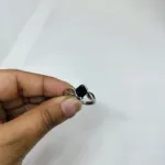 Infinity Noir Stone Ring