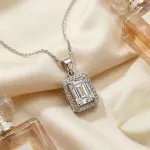 Pink Square Shape pendant
