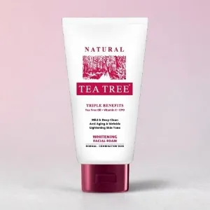 Natural Tea Tree Whitening Facial Foam 140g (Thailand)