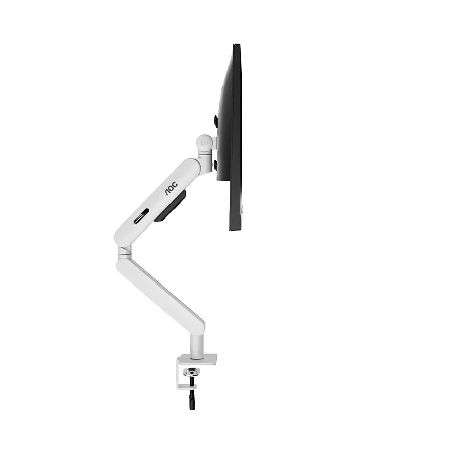 AOC AM400W 17-34 Inch Single Arm Monitor Desk Mount White