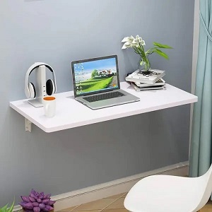 Wall Mounted Table malaysian wood white color
