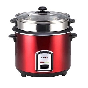 VISION Rice Cooker 1.8 L REL-40-06 SS Red (Double Pot)