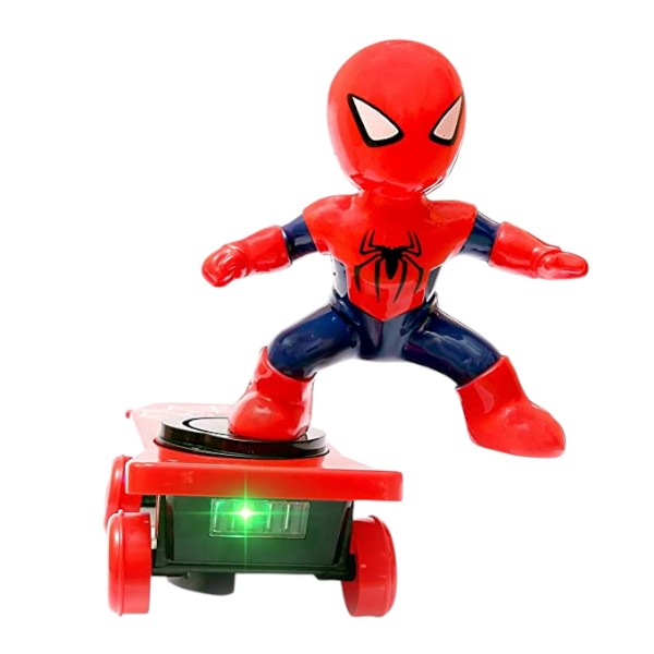 Spider Man Car-Styling Toy Spiderman Stunt Car With Skateboard