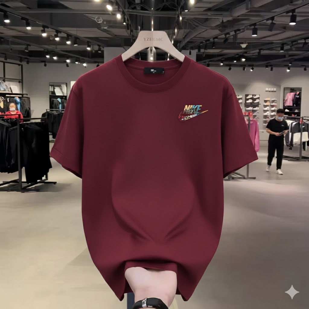 Men's Cotton-Spandex Drop Shoulder T-Shirt, 220 GSM, 6 Colours