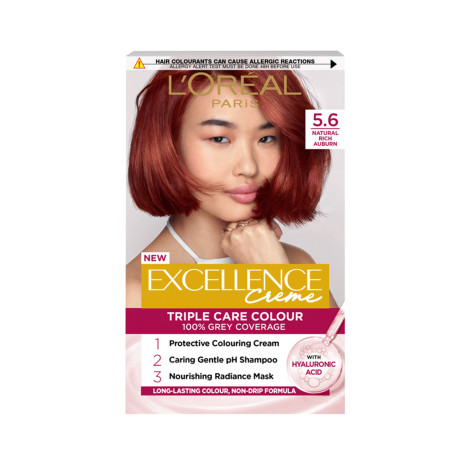 L'Oreal Excellence Creme Triple Care Colour - 5.6 Natural Rich Auburn (Belgium)
