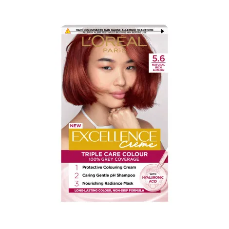 L'Oreal Excellence Creme Triple Care Colour - 5.6 Natural Rich Auburn (Belgium)