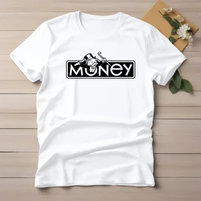 Men's Soft Cotton Print T-Shirt for Daily Wear, 160-180 GSM