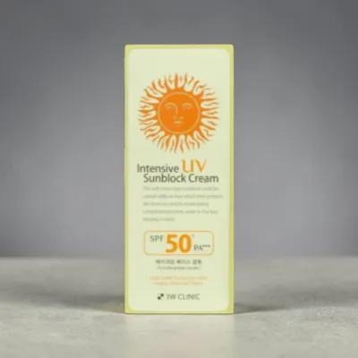 3W Clinic Intensive UV Sunblock Cream SPF50+ Pa+++ 70ml (Korea)