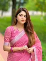 Nokshi Paar Saree with Matching Blouse Piece, 3 Colours