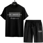 Men's Mesh Tee and Short Pant Set, 160 GSM, Waist 28 to 36
