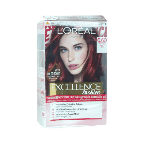 Loreal Excellence Hair Color Cream -6.60 Intense Spicy Red (China)