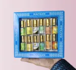 12 pieces halal attar/12 pcs Attar Combo Pack/perfume Ator /Ayna Ator-(3ml each bottle) (MAGNET,KACHA BELI,SHAHI DARBAR,BOKUL FUL,ROJONI GANDHA,GULE LALA