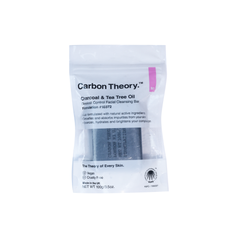 Carbon Theory Charcoal & Tea Tree Oil Facial Cleansing Bar 100g (UK)