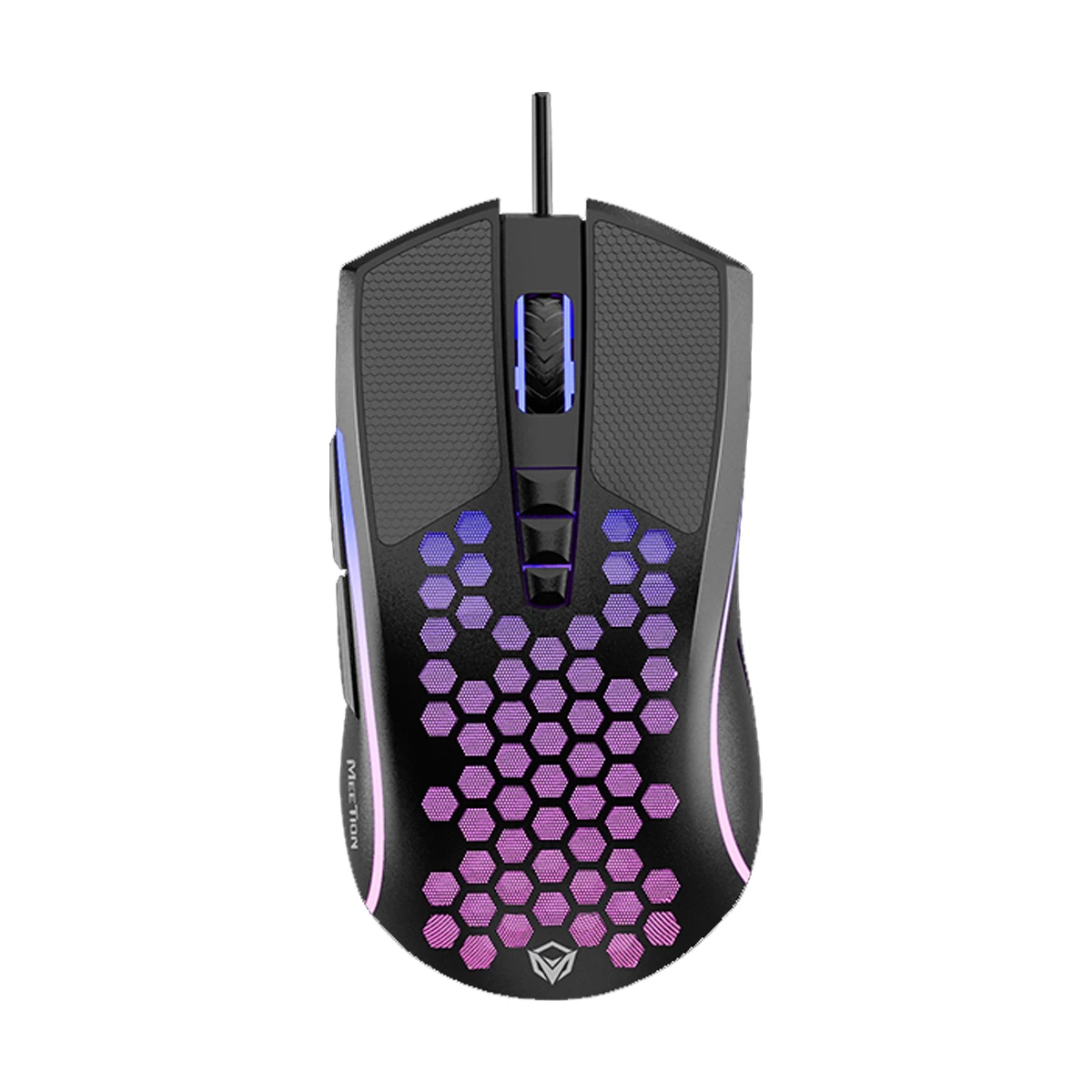 Meetion MT-GM015 Wired Black Lightweight Honeycomb Gaming Mouse