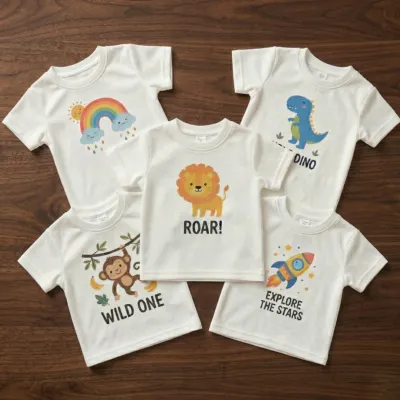 5Pcs Baby T-shirt Combo