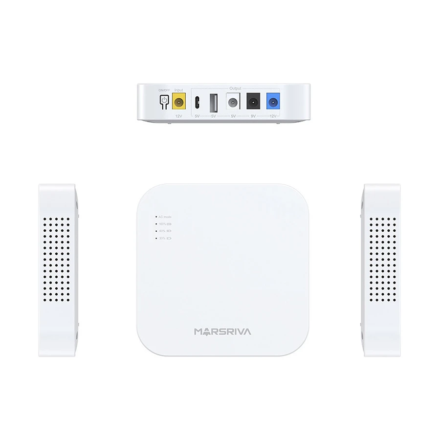 Marsriva KP4 10000mAh White Mini DC UPS