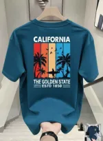 Men's Drop Shoulder T-Shirt, 220 GSM Cotton-Spandex, Sizes M to XXL