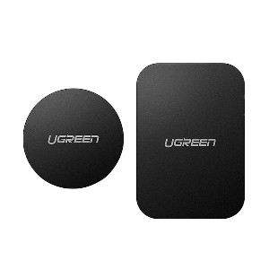 Ugreen LP123 (60410) Rectangular + Rounded Metal Plate for Magnetic Phone Stand (2 Pcs)