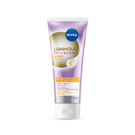 Nivea Luminous Skin Glow Whip Wash Foam 100ml (Thailand)