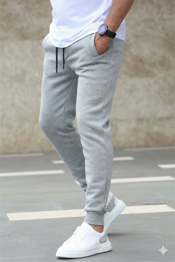 Men's Pure Terry Cotton Trousers for Daily Wear and Sleep, S to XL