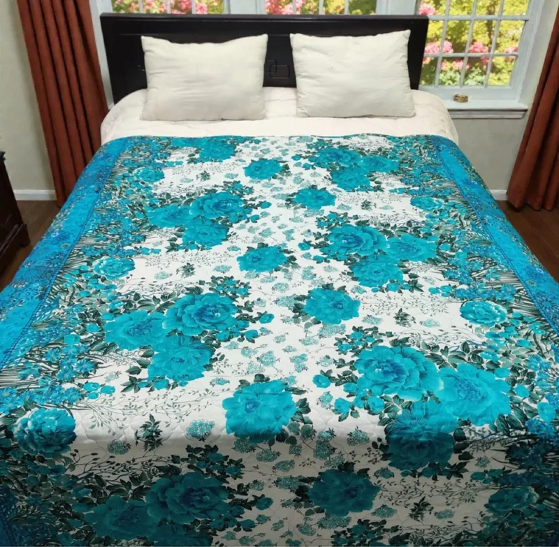 AC Katha with 2 Ounce Feather Touch Fibre Inner, Cotton Twill