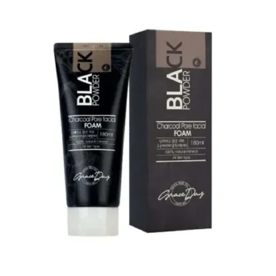 Grace Day Black Powder Charcoal Pore Facial Foam 180ml (Korea)