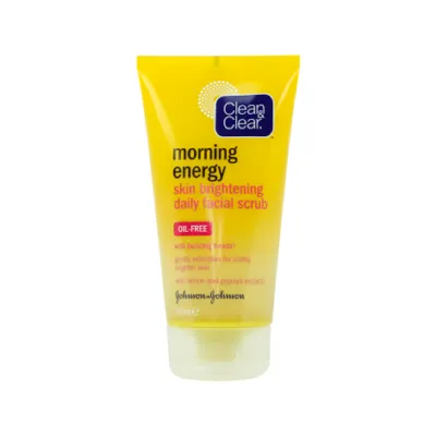Clean & Clear Morning Energy Skin Brightening Daily Facial Scrub 150ml (France)