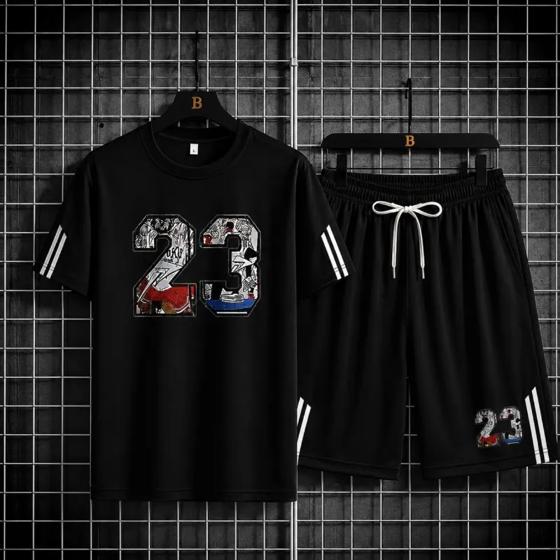 Men's Mesh T-Shirt and Short Pant Set, 160 GSM, 6 Colours