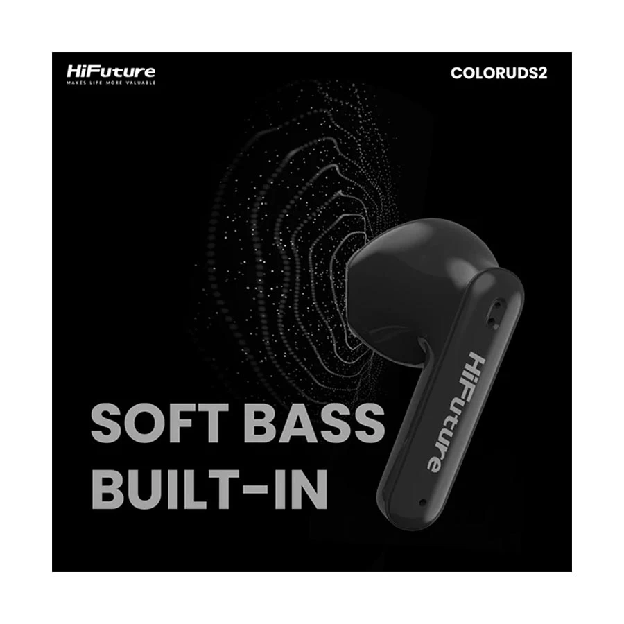 HiFuture ColorBuds2 Black True Wireless Bluetooth Earbuds