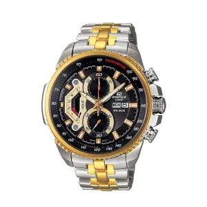 Casio Edifice EF-558SG-1AVDF Analog Wrist Men Watch-Silver and Gold